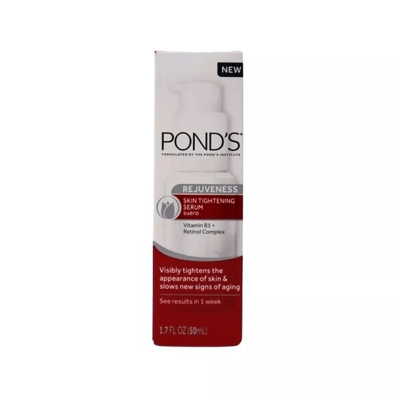 Ponds Rejuveness Skin Tightening Serum B3 + Retinol 1.7 oz Firming Anti Aging - Picture 1 of 4